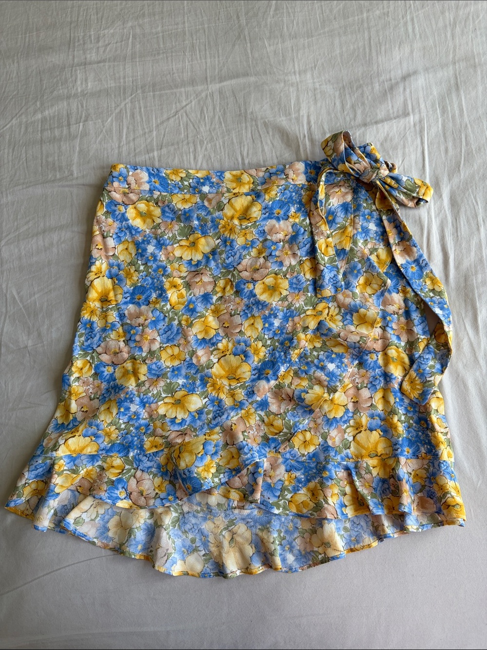 Mango Floral Wrap Skirt